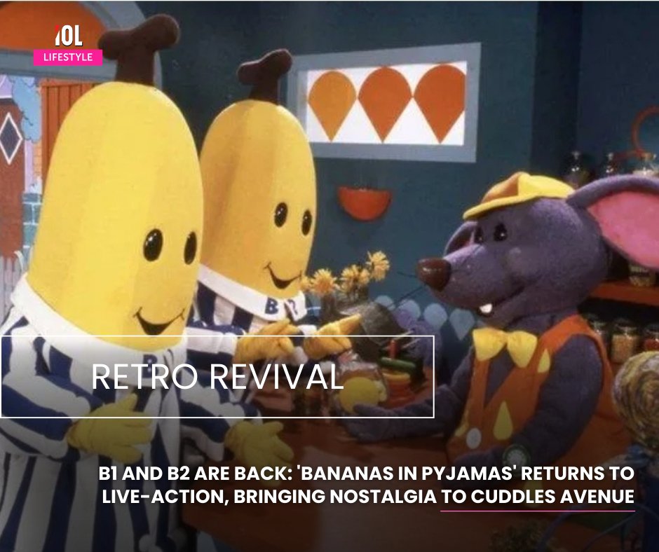 IOL_Lifestyle's tweet image. B1 and B2 are back! Bananas in Pyjamas is returning to live-action, bringing a wave of nostalgia to Cuddles Avenue. Which classic kids’ show would you love to see make a comeback next?
#entertainment #BananasinPyjamas #return #CuddleAvenue #show
Read on tinyurl.com/spkcr3v4