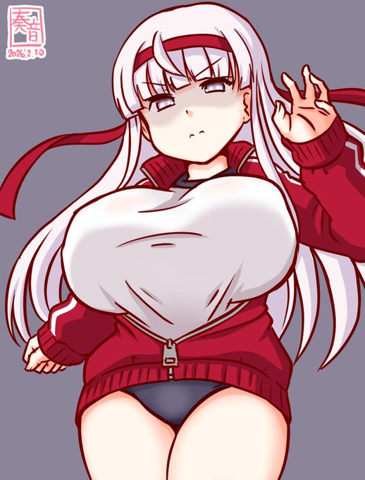 「ほーう、我の艤装が気になるというのか。よろしい。
 もっとそばに来てよく見るがよい。
 …貴公、どこを見ている。そこは艤装ではない。
 ゼロ距離射撃が欲しいのか⁉」

#艦これ版真剣お絵描き60分一本勝負_20260220
#キーロフ 