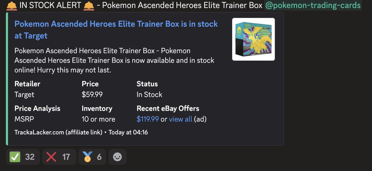 Pokemon Stock Alerts tweet media