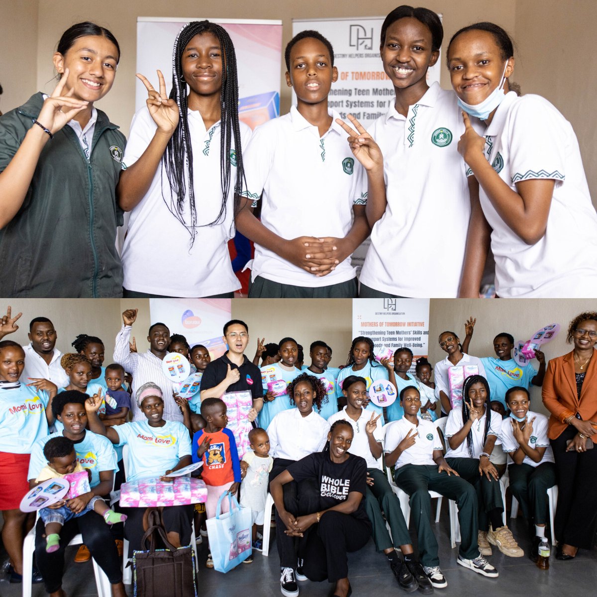 Destinyhelpr's tweet photo. These young leaders are truly shaping a compassionate future.

 #DestinyHelpers #TeenMothers #Bonjour #YouthLeadership https://t.co/QNV22XaJaO