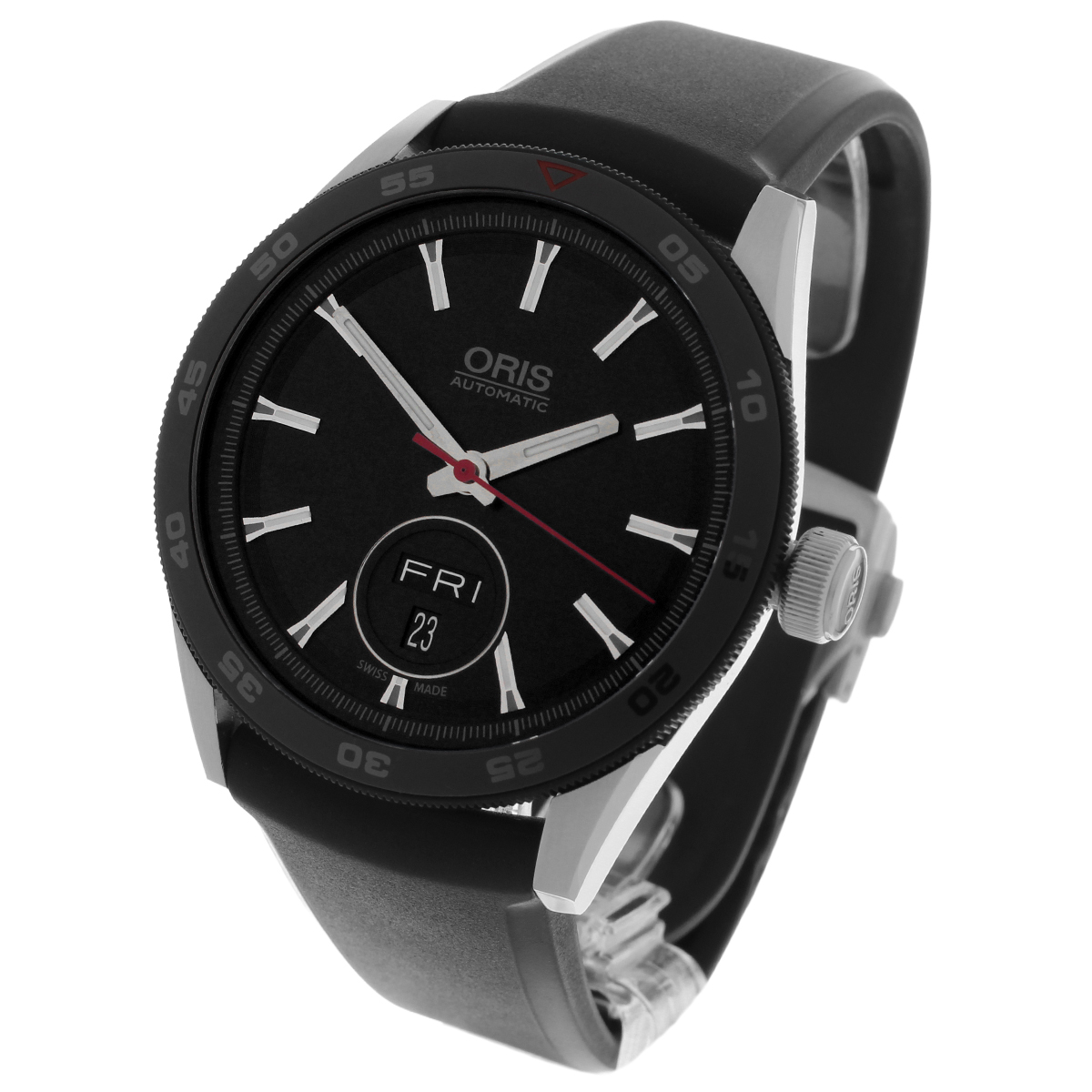 We proudly presents this striking Oris Artix GT Day-Date.

watches.co.uk/oris-artix-gt-…

Confident and contemporary with clear motorsport inspiration, the #Artix GT blends performance styling with everyday practicality. Its bold black dial delivers excellent legibility, featuring an