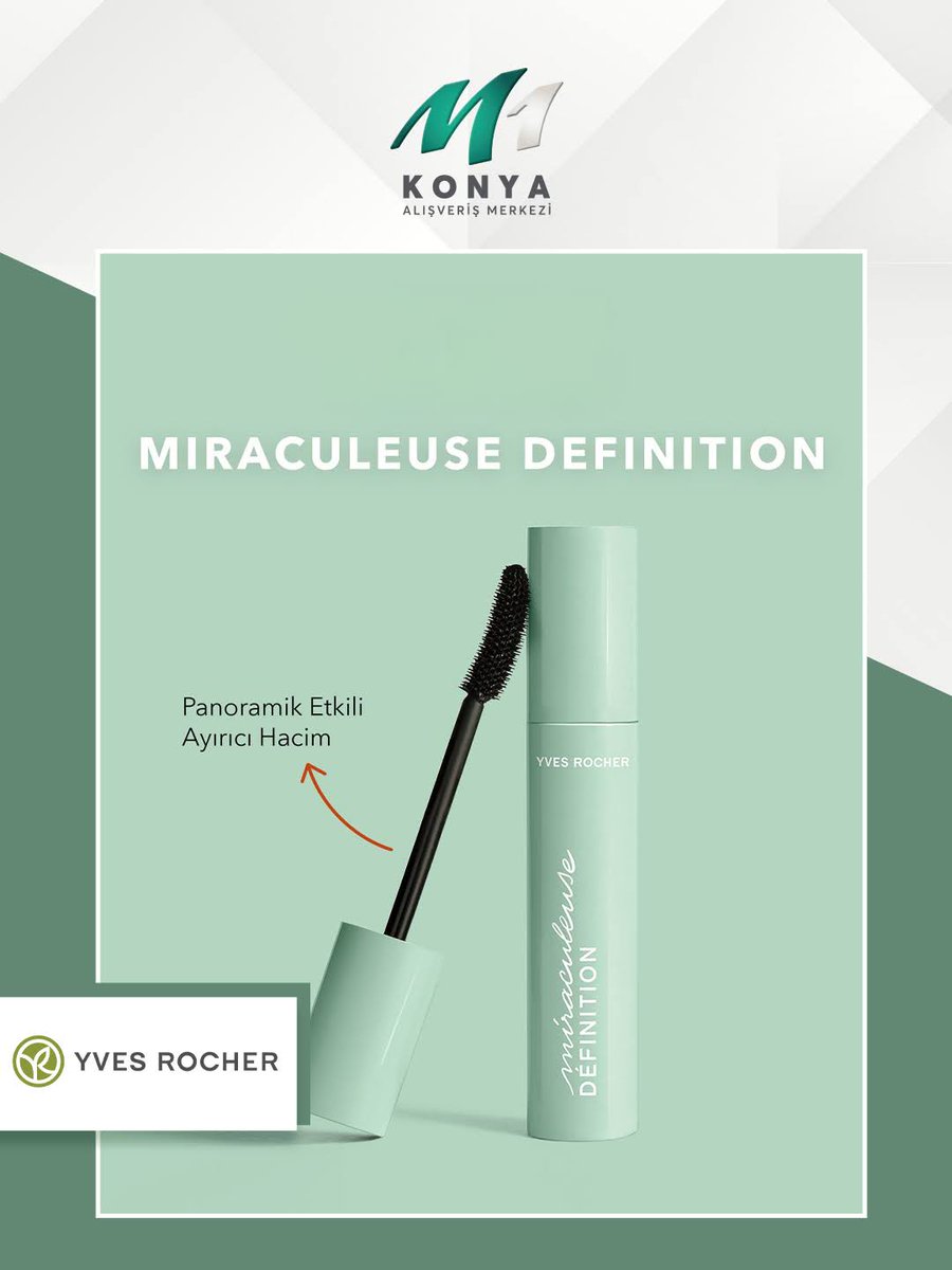 Etkili bakışların tanımı artık değişti! YENİ adı Miraculeuse Definition Maskara! 🙌🏻
Kirpiklerinizde tek tek ayrılmış kusursuz görünüm ve yelpaze etkisi tek bir adımda… ✨
#M1Konyaavm #Yvesrocher #Kozmetik