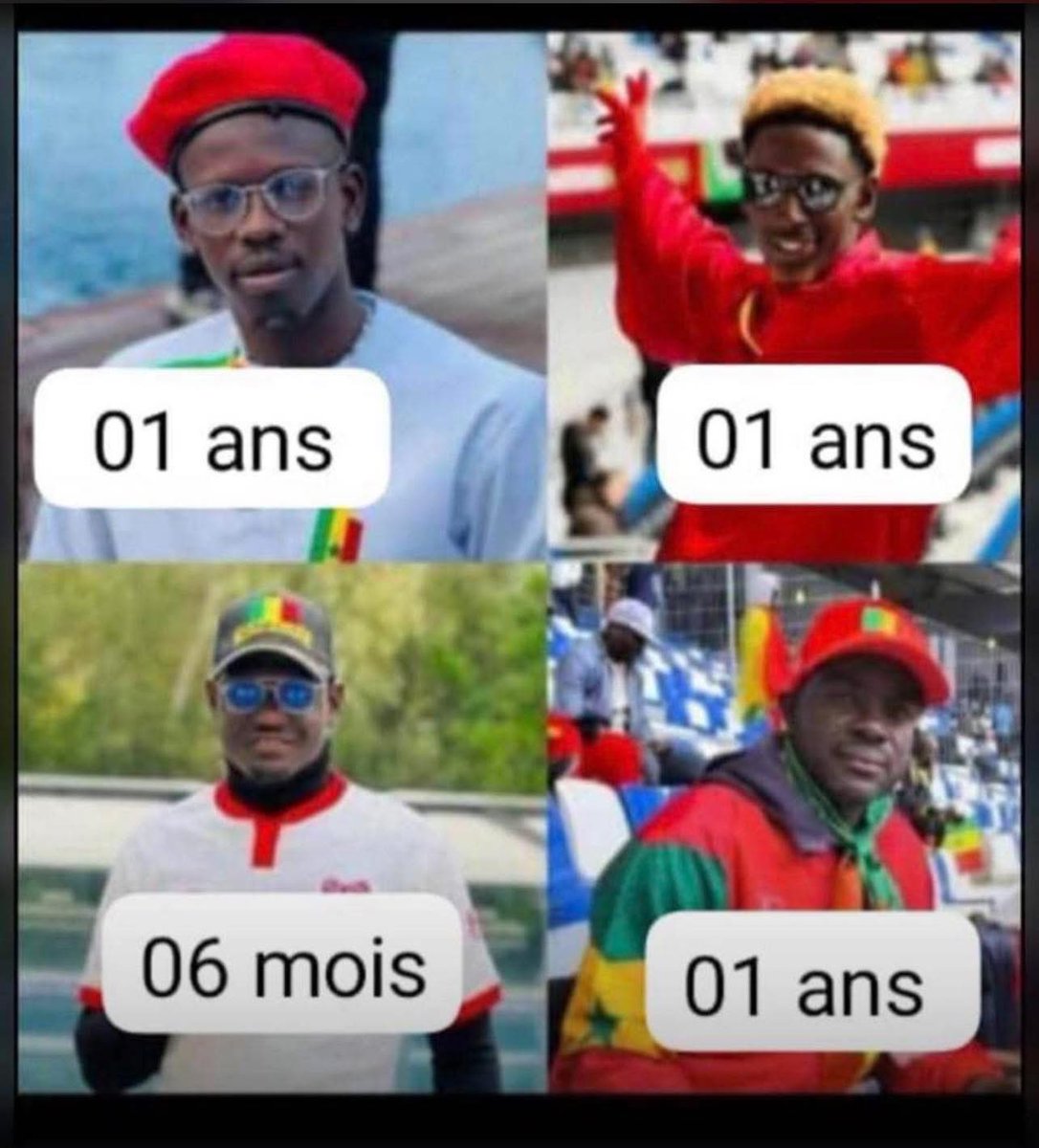 Libérez nos supporters 🇸🇳✊🏿
Ils sont partis soutenir leur pays avec fierté… Aujourd’hui, ils sont loin de leurs familles, derrière des barreaux. 💔
Nous lançons un appel fort à l’État du Sénégal : que la diplomatie soit activée pour ramener nos frères à la maison.
✊🏾❤️
