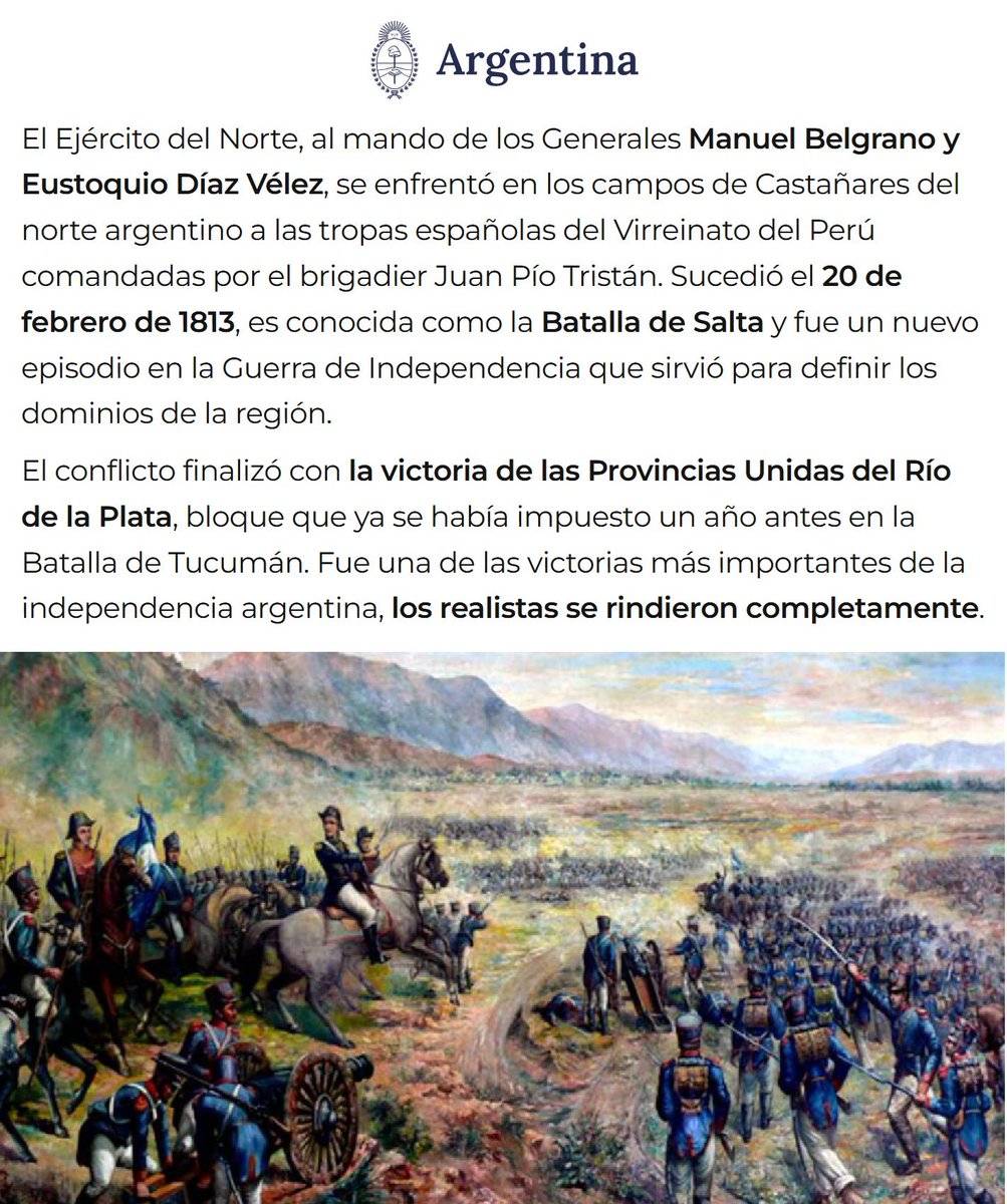 "Batalla de Salta":
Porque se cumplen 213 años desde esa batalla
