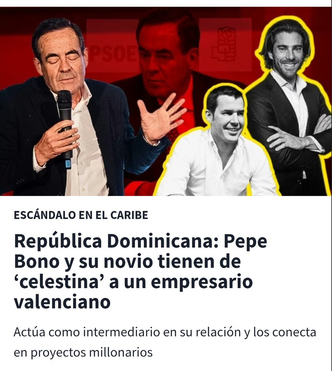 Los socialistas son progresistas e igualitarios, no solo te roban para mantener a las sobrinas, ahora también te roban para mantener a los chaperos de sus momias.
#CasoPSOE