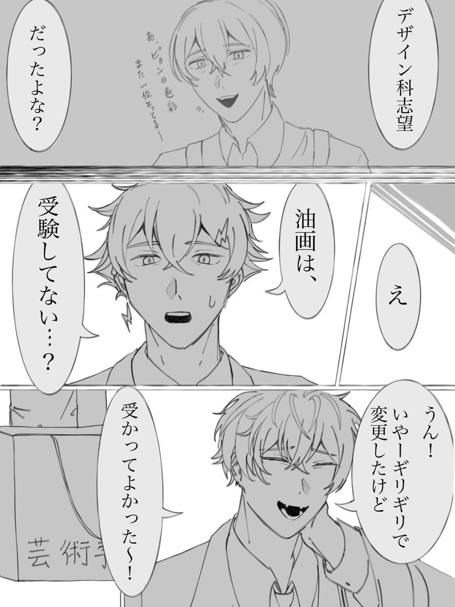 ⚠︎大捏造注意

つえーが美大生だったらパロ④
予備校組の入学式(4/6)