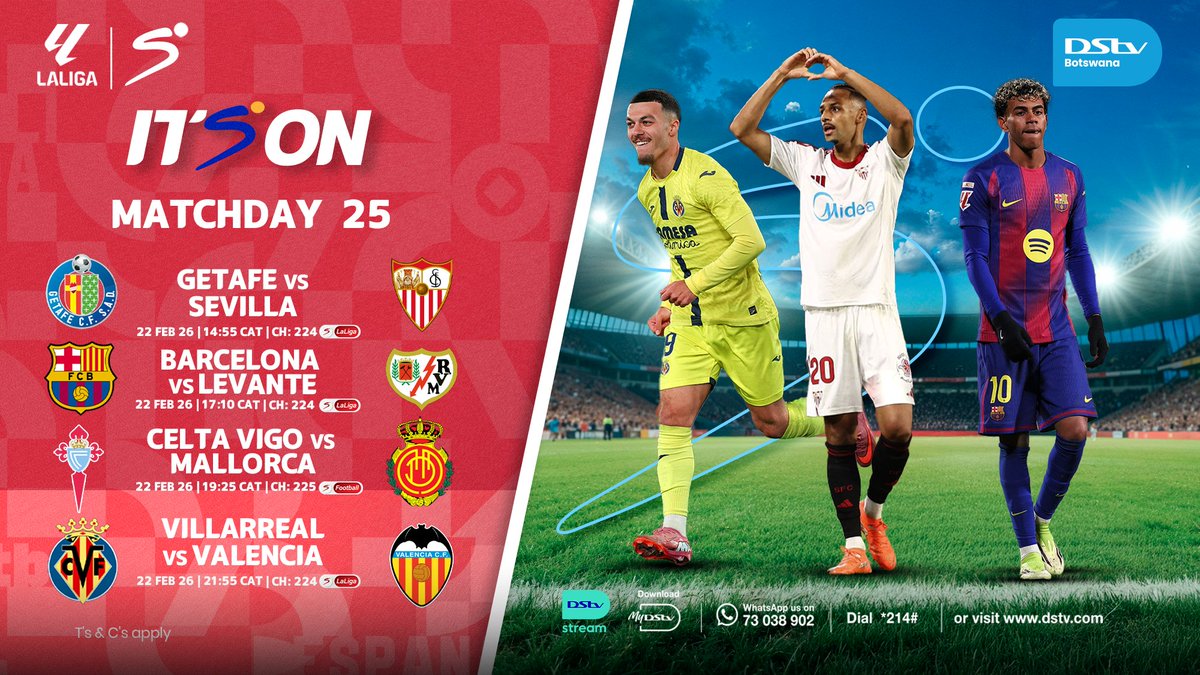 Indeed Sunday are for lovers and to all the football lovers, re le tshweretse monate wa lobebe la kgwele. Subscribe today at bit.ly/4blXXie dial *214#, Whatsapp us on 73038902 or use the MyDStvApp. #DStvBw #ReOn