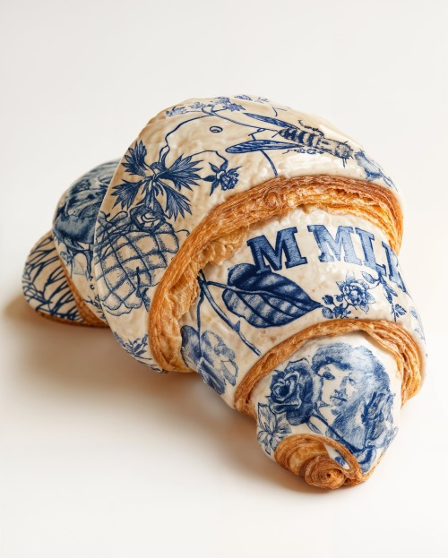 dearlybeloves's tweet image. edible-art floral croissant
