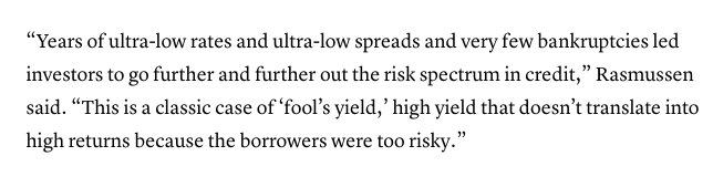 brandonkumar's tweet image. This is an excerpt from coverage of the Blue Owl debacle but it’s relevant for anyone who thinks they can earn 20%+ risk-free yield onchain.