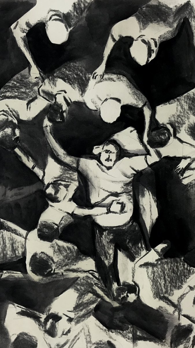 목탄 드로잉🌚