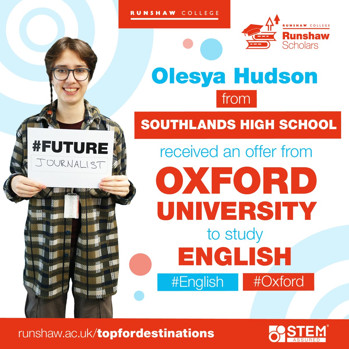 Runshaw College tweet media