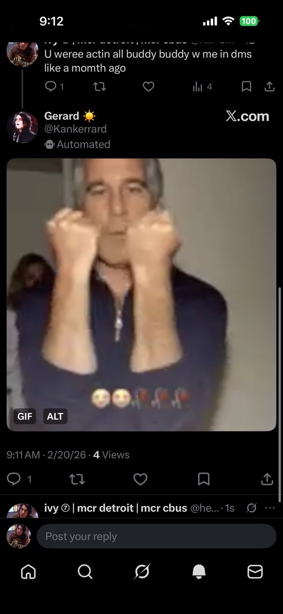 hearts4mych3m's tweet photo. hey guys i’d unfollow this freak who thinks epstein jokes are funny https://t.co/bSExnm6BMN