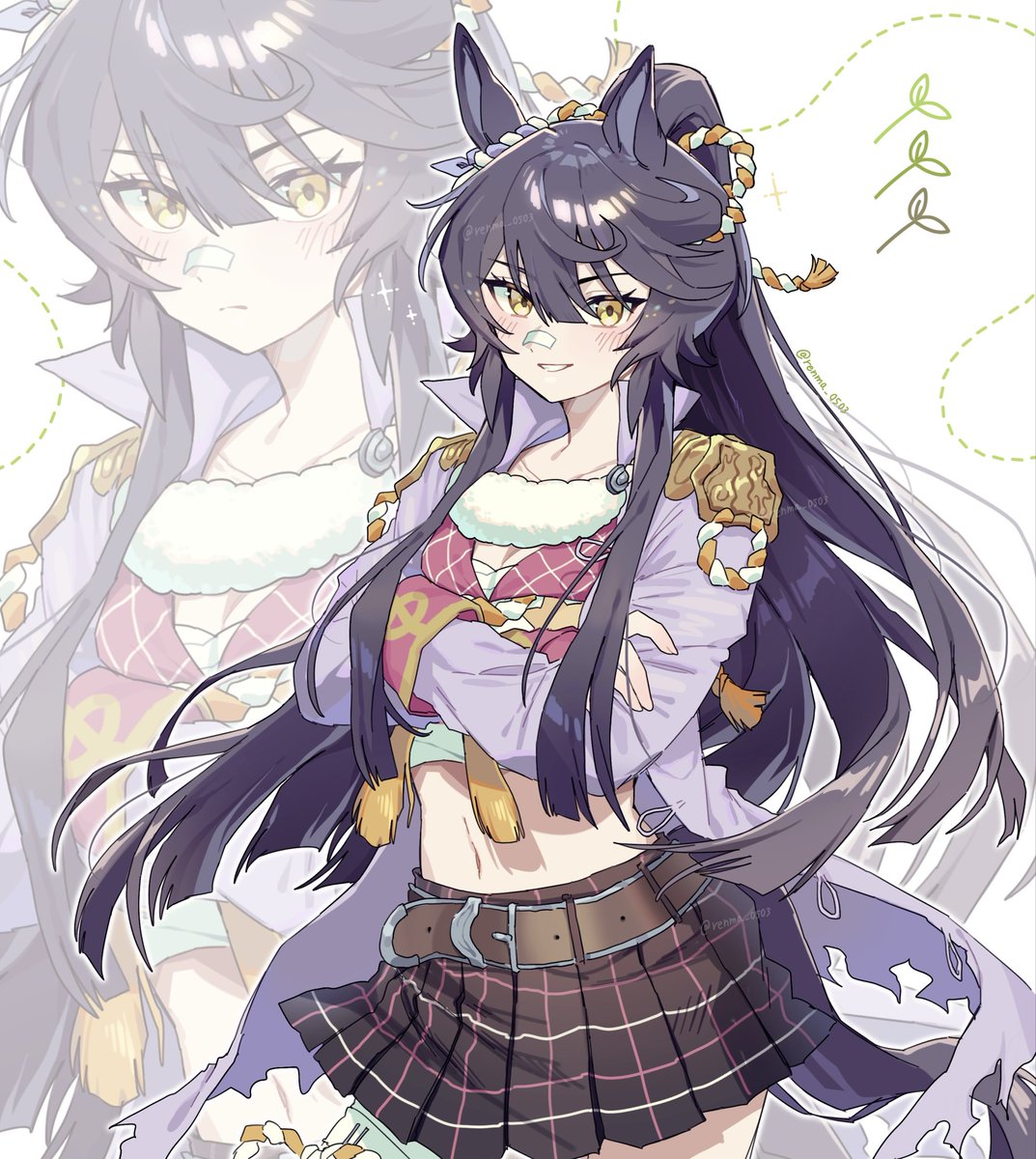 ナリタブライアン 髪が好きのイラスト