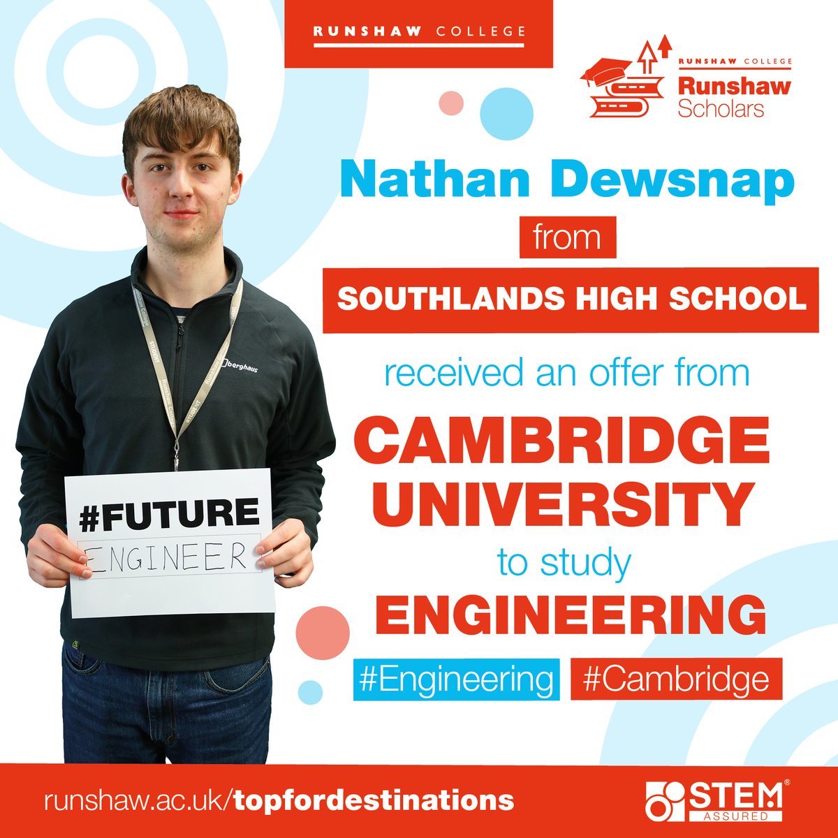 Runshaw College tweet media