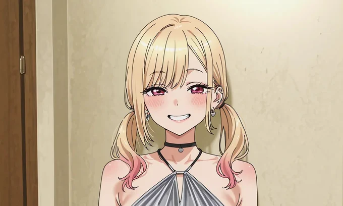 シルバーホルターネックドレス海夢ちゃん