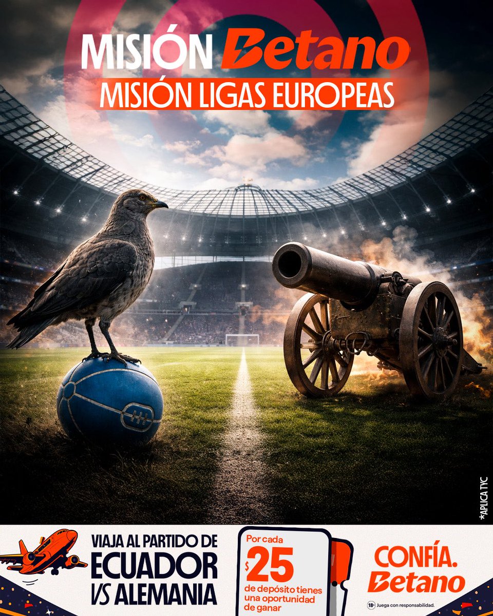 ¡LAS 5 GRANDES LIGAS TE ESPERAN! 

Haz tu pronóstico combinado en las ligas top de Europa y si el resultado no es el esperado, te devolvemos $5 en Pronóstico Gratis.

Juega aquí 👉 ec.betano.com/?panel=mission…