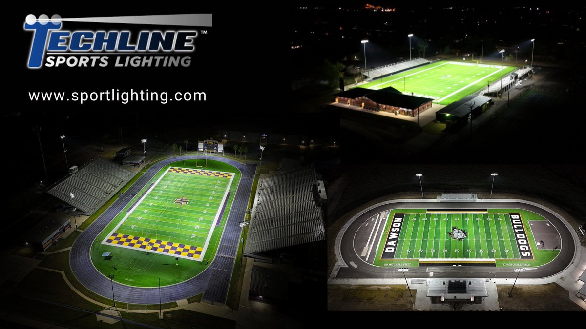 Sports_Lighting's tweet photo. With our in-house lighting designers, engineers, and installers, and our complete inventory of poles, fixtures, and controls, we can add or upgrade your football stadium to LED in time for the season! Amazing light quality on the field, superb glare/spill control, cellular cloud-based controls, and full Color and Action Lighting all at an incredible value.  And with our numerous purchasing coop memberships, we can work directly with you! Check https://t.co/KMaOXU2e8P for more information!