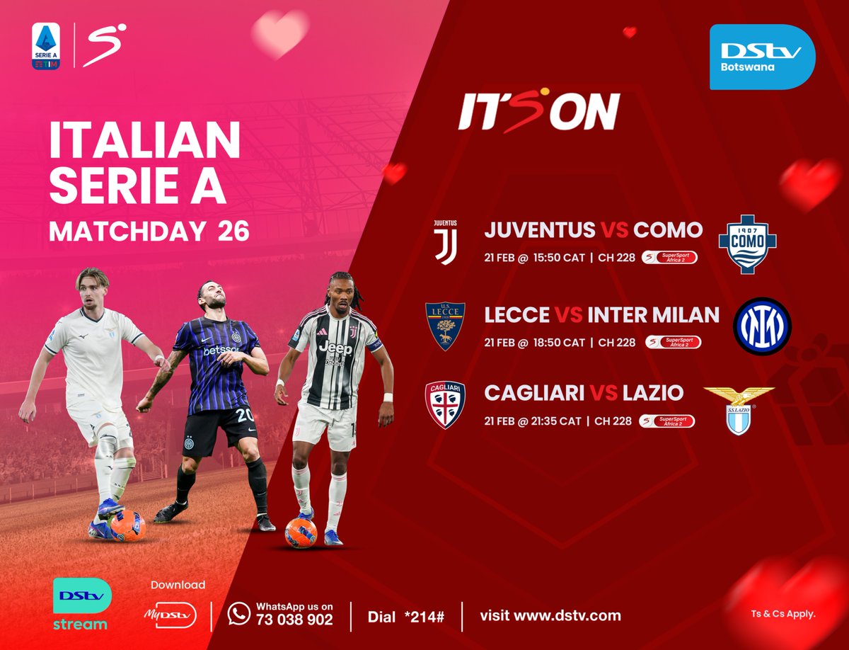 Mmata wee! A gona yone rest day, re thuntsha tlhase every day. What are your score predictions? Subscribe today at bit.ly/4blXXie dial *214#, Whatsapp us on 73038902 or use the MyDStvApp. #DStvBw #ReOn