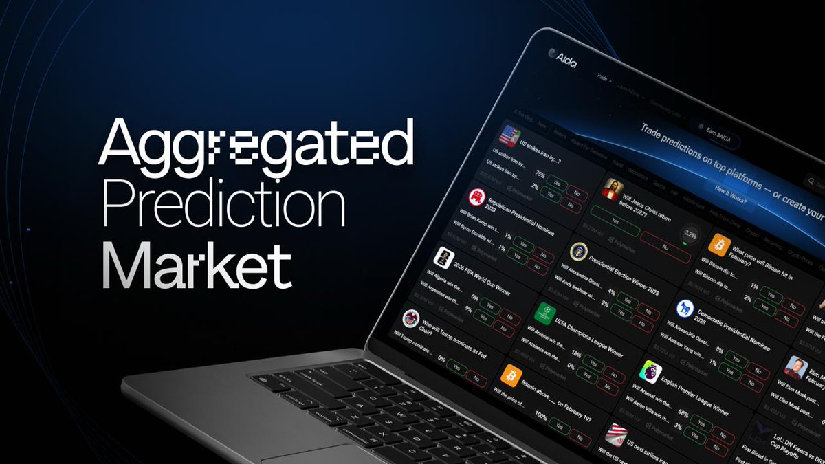 We have a gist, guys.

We just launched Prediction Markets on AIDA.

Not as another standalone product.

We’re aggregating markets from other platforms into one place, so you don’t have to jump between tabs, wallets, and dashboards.

Politics, crypto, macro, sports, culture.
All