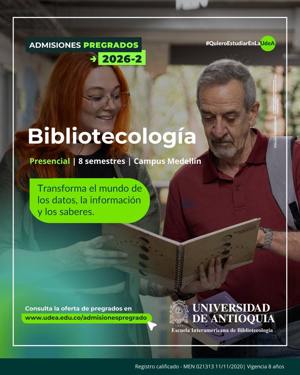 Escuela Interamericana de Bibliotecología UdeA tweet media