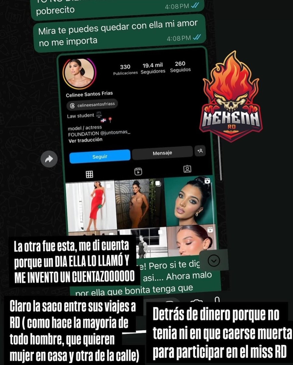 Lala, pareja del hombre infiel con Celinée cuenta que la Miss pidió dinero a su esposo porque es una muerta de hambre.

Tanto criticar a las que van a los realitys y ella lleva dos seguidos.

Anda, vete a tocar el piano, garrula.

#LCDLF6