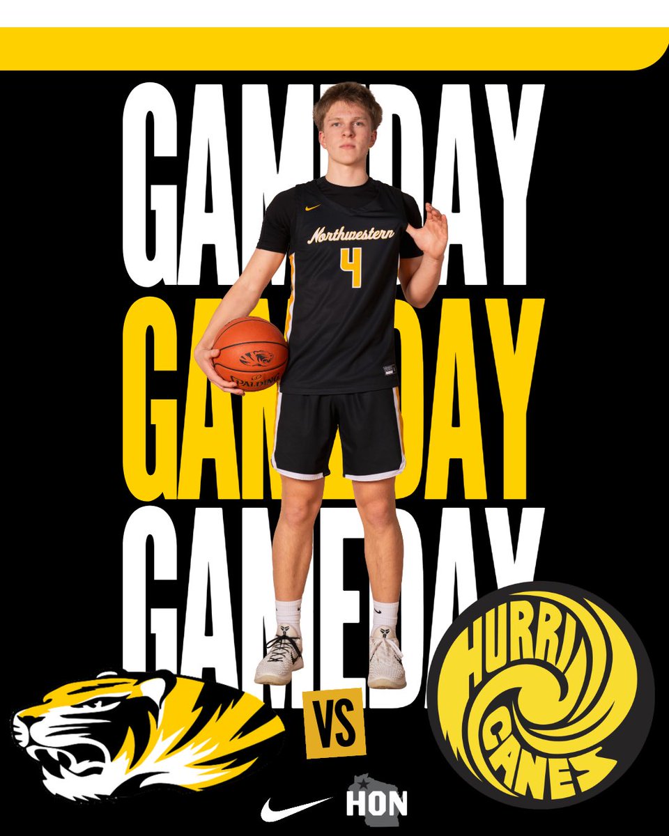 🚨 GAMEDAY 🚨
🆚 Hayward Hurricanes 
📍 Northwestern High School 
⏰ 7:00 VAR / 5:45 JV
🏀 HON Conference Game 
🎟️ Youth Night
📻 107.3 WNXR
📺 IFAN.TV CH: 2

#NEVERSATISFIED 
#FAMILY
#GOTIGERS
