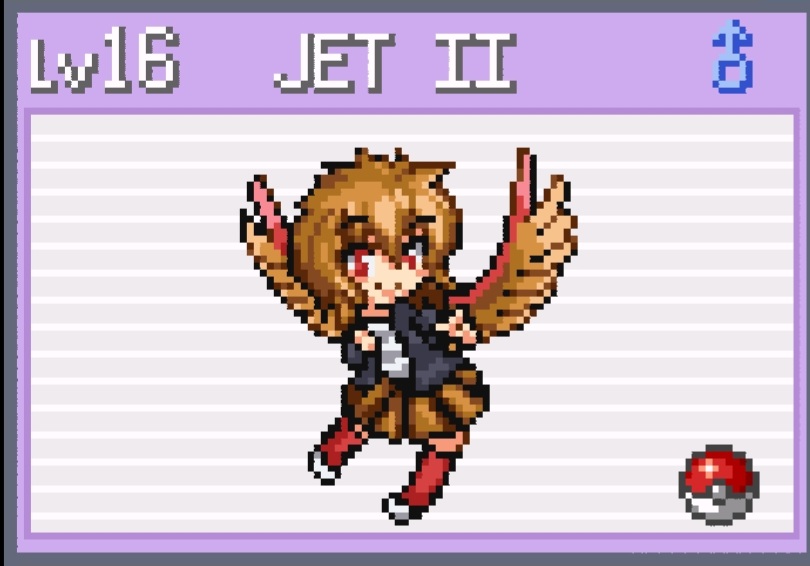 EltakisSW's tweet image. Daily Moemon Appreciation Post: Today is Spearow! Love how different it looks to Pidgey, like a little rebel girl. 

In other news, Rival 2 defeated, and looks like "Jet" is a cursed name, almost got defeated #Moemon #Pokemon #Nuzlocke