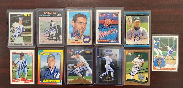 🚨FLASH SALE FRIDAY🚨...possibly a few others today too.

✅100% of the sale of these items will benefit our #WishGranting Program.
✅See photo for signed cards by various athletes all w/ COA from us.
✅$10 each for Shamsky and Leyritz.
✅$6 each for all others.
✅1st person to