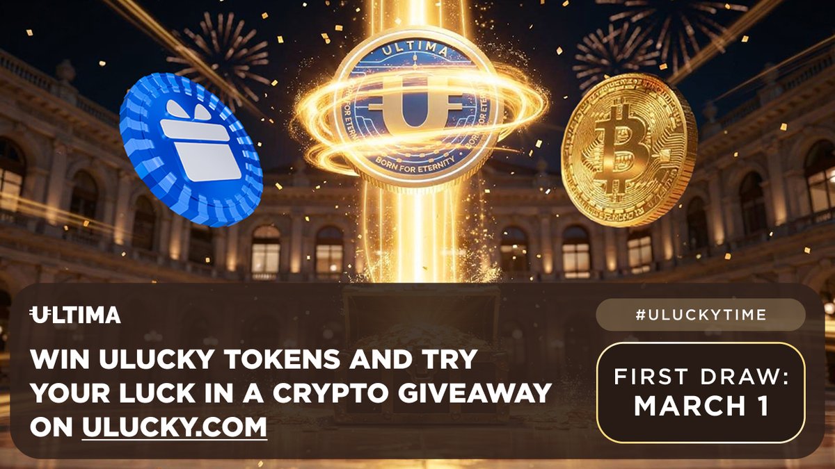 🔥 WIN ULUCKY TOKENS AND PARTICIPATE IN A BIG CRYPTO RAFFLE 🔥

🔹 On 1 March, ulucky.com will launch raffles with big crypto prizes. To participate, you will need ULUCKY tokens, which allow you to take part in the raffles.

🔹 To celebrate this, we are launching a