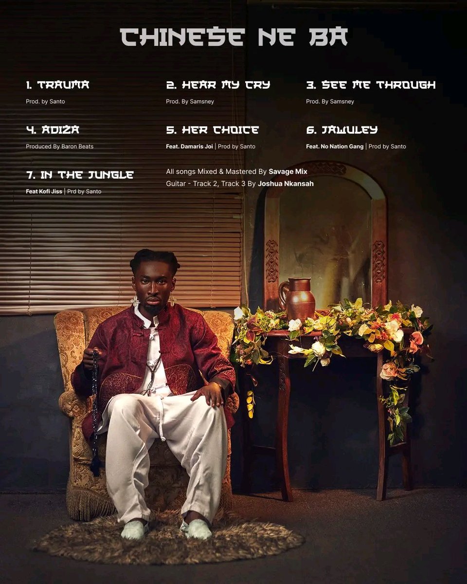 CHINESE NE BA EP  by <a href="/kwesitaadi_/">MUSAH ABONKO NE NANA</a> is OUT NOW 🔥☝🏾 Enjoy good music 🎶 

KwesiTaadi.lnk.to/ChineseNeBa