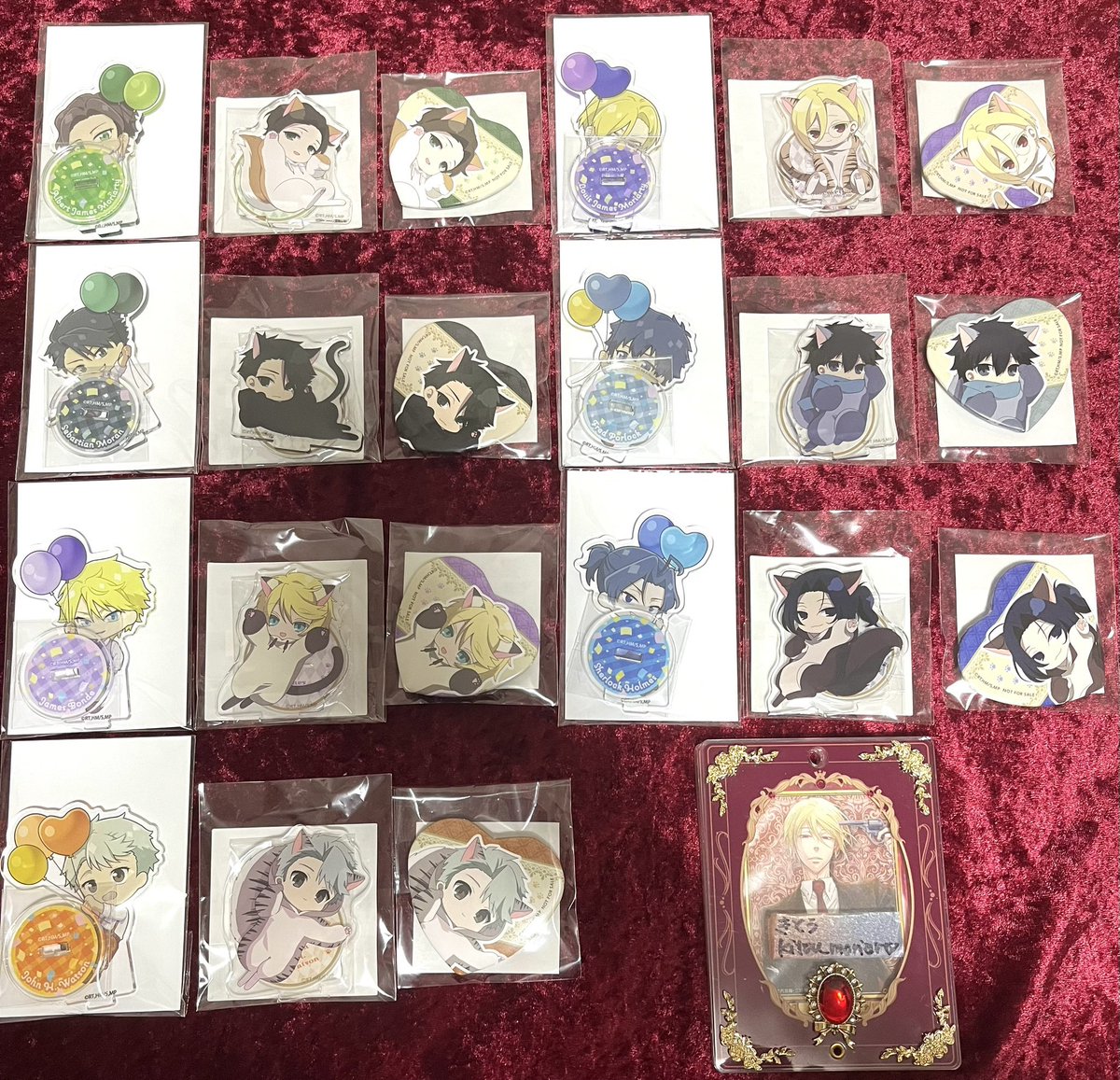 交換 憂国のモリアーティ 憂モリ アニメイト くじメイト ペンキＶｅｒ．

譲：アルバート ルイス モラン フレッド ボンド シャーロック ジョン
2枚目⇒過去弾くじメイト or くじ引き堂

求：ウィリアム
B賞・2枚目はB賞ウィリアムとの交換

お気軽にお声かけくださいませ✨️
よろしくお願いいたします