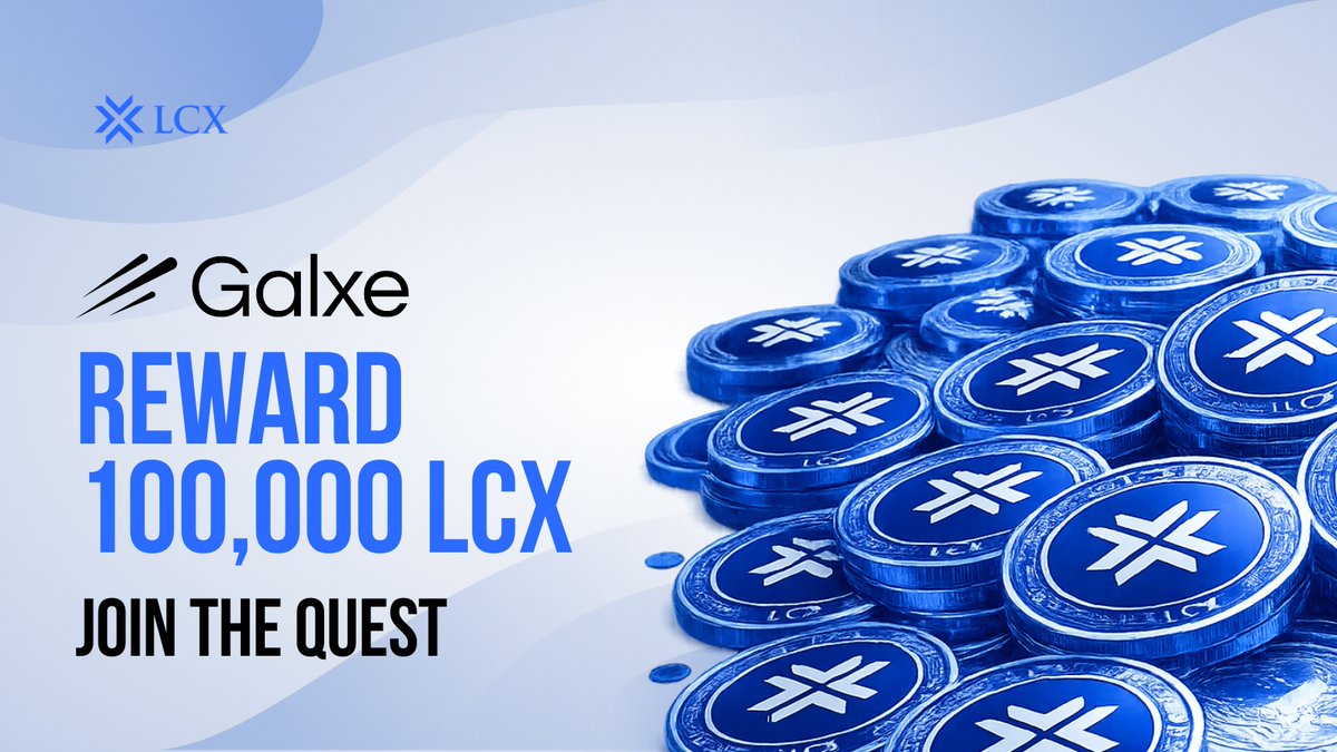 The LCX Galxe Campaign is LIVE 🚀

Reward Pool: 100,000 LCX

Complete tasks.
Stack XP points.
Climb higher.

Secure your position now - app.galxe.com/quest/Br3uSG2m…

<a href="/Galxe/">Galxe</a> <a href="/GalxeQuest/">Galxe Quest</a>