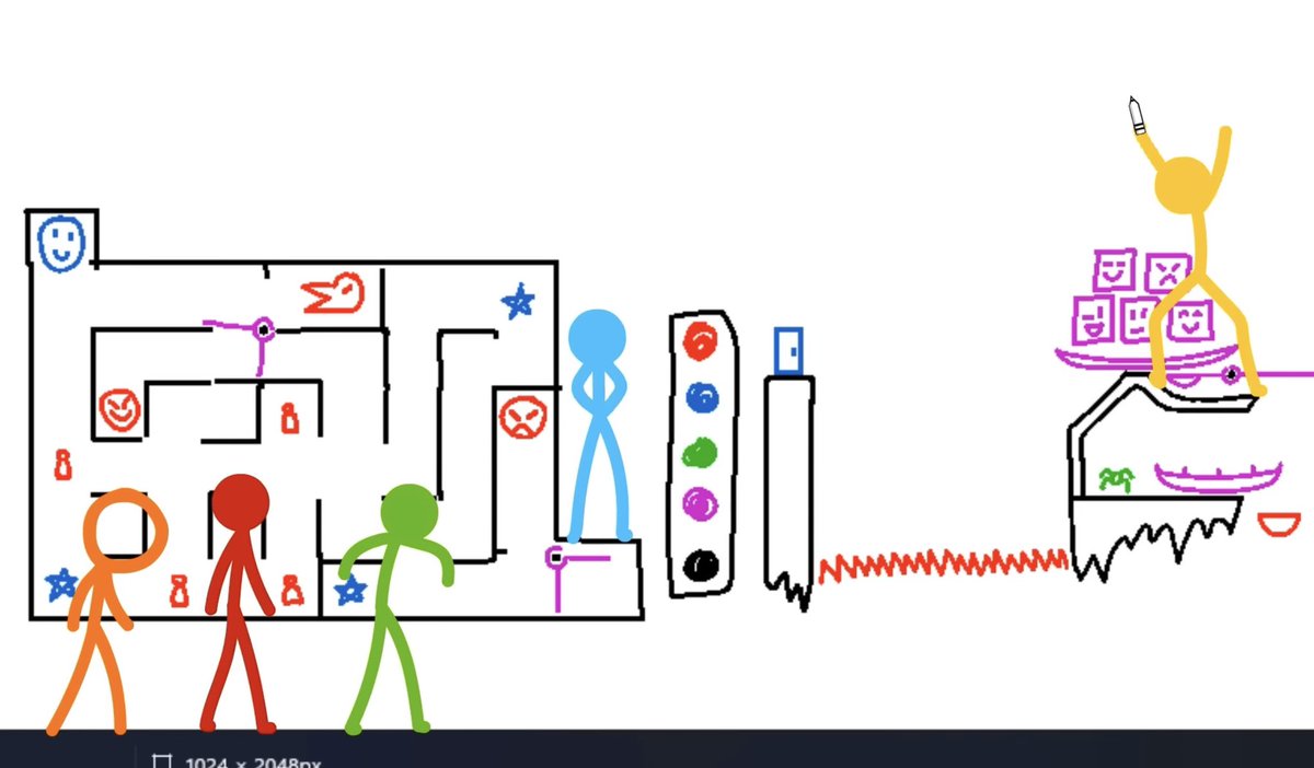 atatakaku77's tweet photo. Animation vs. Game Design
Yellow đợi Red ngẩng đầu lên nhìn ổng là ổng giơ hai tay hú ẻm liền, kiểu: "Chơi chung bé ơi ╰(*´︶`*)╯♡".
Chờ có thế thôi á hả Yellow 😌.
YelRed cute vãi luôn 🥺.
#YelRed https://t.co/JWoFlDuLsD