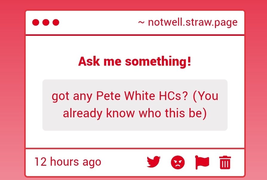 same as the Watch&amp;Ward one me and my buddy have alottt of pete&amp;billy hcs that we will be posting eventually<3 (after watch&amp;ward)