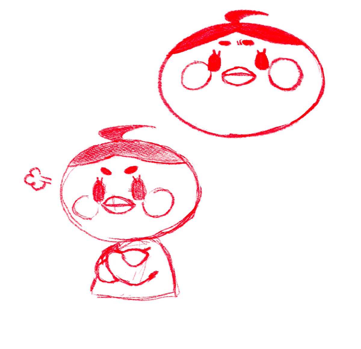 옛날에 그렸던 재효인형