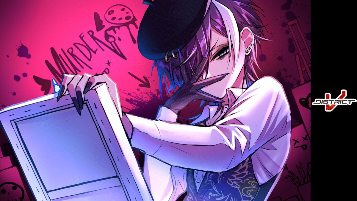 🐦‍⬛THE MURDER BEGINS.🩸

Meet Murder. #DistrictV 's newest addition.  
Misunderstood angsty artist moves to a brand city.

🎨🔪: Once I make it big, you’ll see. You’ll ALL see…I’ll paint you canvas that reflects the darkness that shrouds this world… 

⏰8AM JST/3PM PST⏰
🔗⤵️