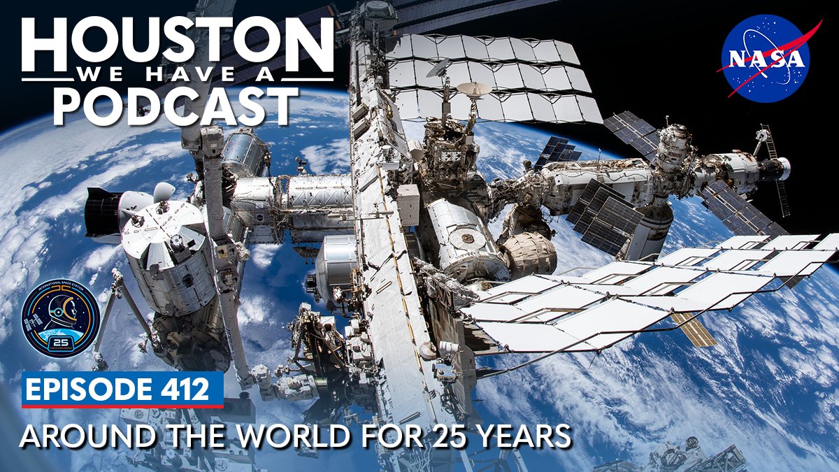 NASAJohnson's tweet photo. Around the world for 25 years.
On this week’s #HWHAP, Joel Montalbano and Ryan Landon reflect on 25 years of continuous human presence aboard the International Space Station—and how the station thrives thanks to decades of international collaboration. https://t.co/7NJmt7mIQv https://t.co/23GslQgE01
