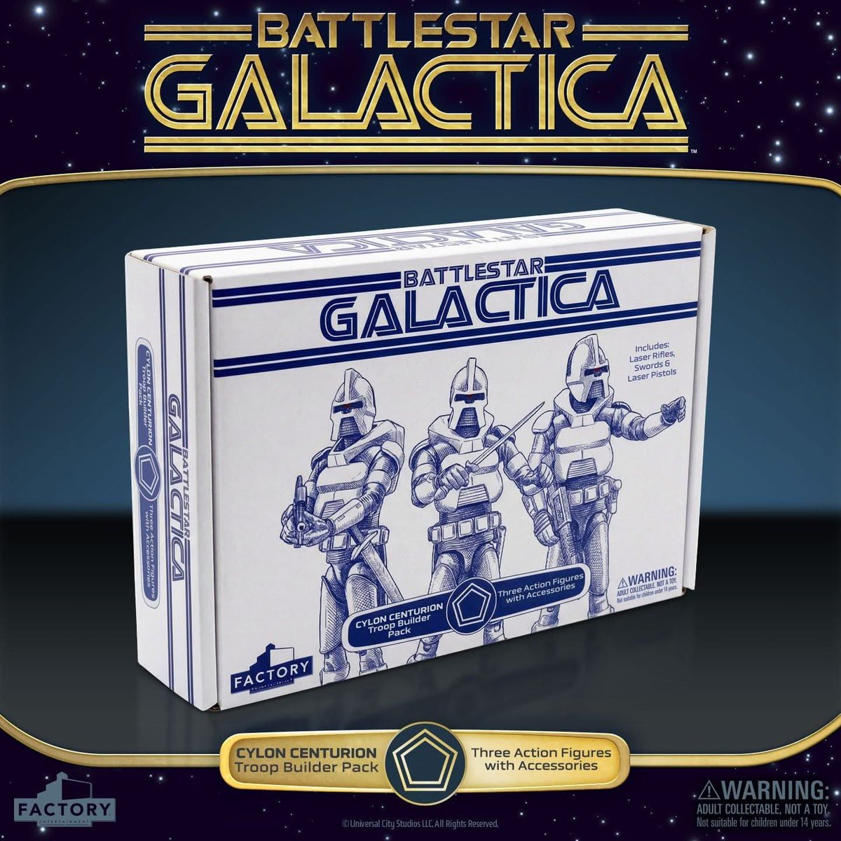 HeroesToys's tweet photo. Factory Entertainment Battlestar Galactica Cylon Centurion Army Builder Pack.
Factory Entertainment (7am/PT) https://t.co/cKk0MMUS1W
#FactoryEntertainment #BattlestarGalactica #Cylons #ByYourCommand https://t.co/3TQG38Kjom
