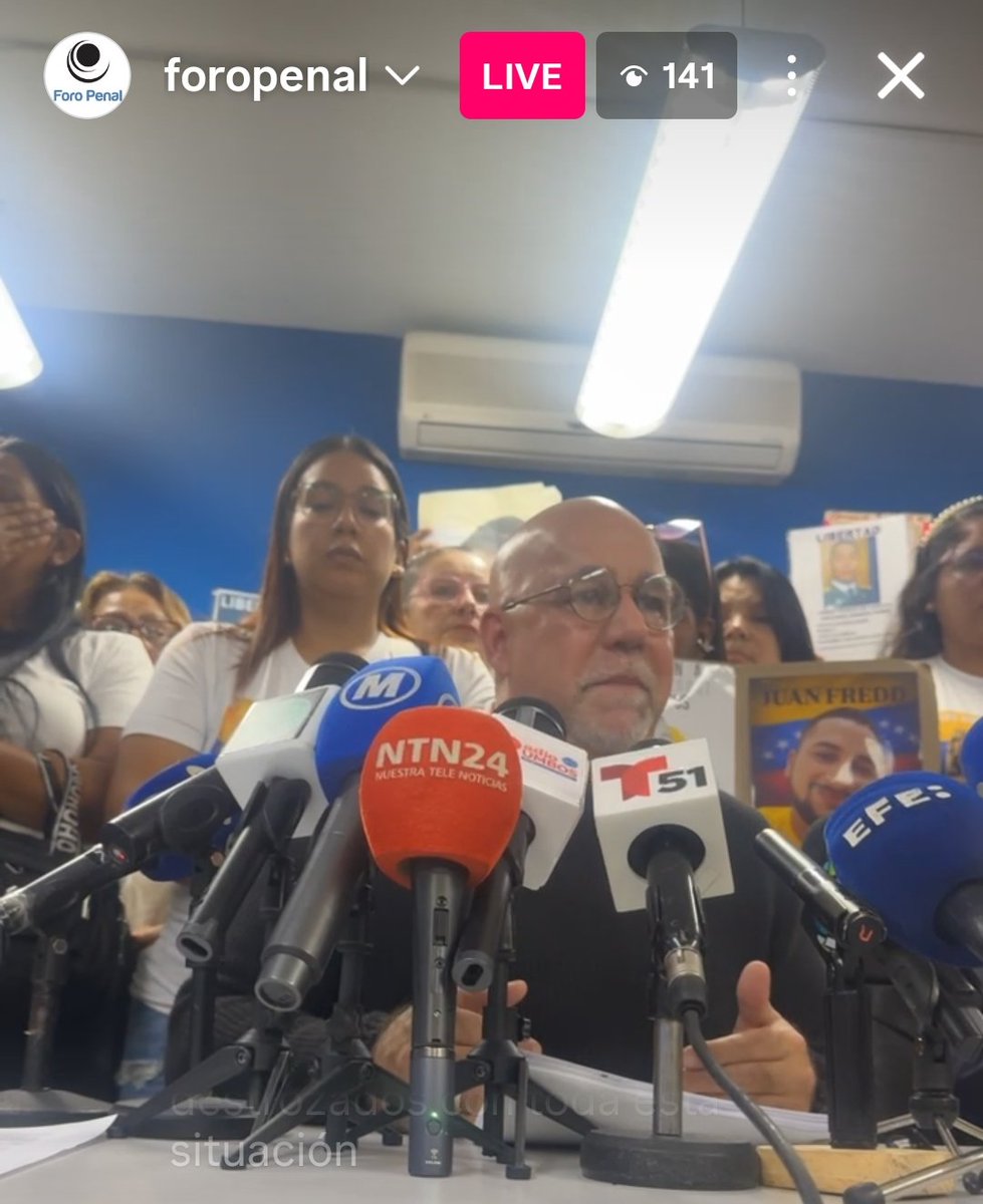 ForoPenal's tweet photo. #20F AHORA: Ruenda de prensa del Foro Penal con ocasión a la Ley de Amnistía.
https://t.co/DjTvr7BTir https://t.co/5bz0fT3raN