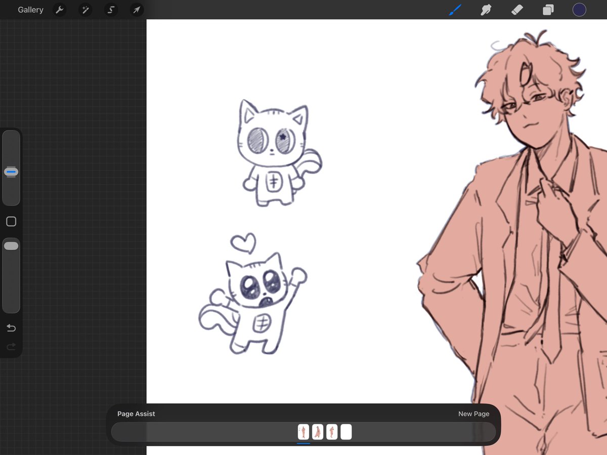 He’s here for moral support