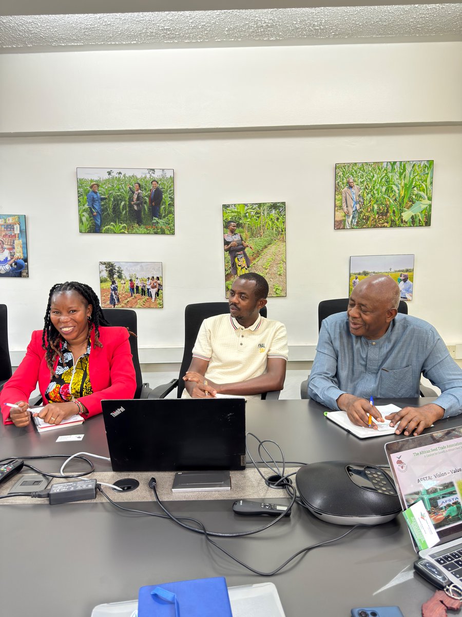 AFSTA-SSG PARTNERSHIP 🤝

Today, <a href="/AFSTA_Seed/">African Seed Trade Association (AFSTA)</a>  Secretariat and the <a href="/SystemsSeed/">Seed Systems Group</a> held a meeting to explore potential areas of collaboration aimed at strengthening seed systems across the African continent. 🌍🌱

Read More: bit.ly/4tKxDI3

#AFSTA_SSGPartnership #SeedSystems