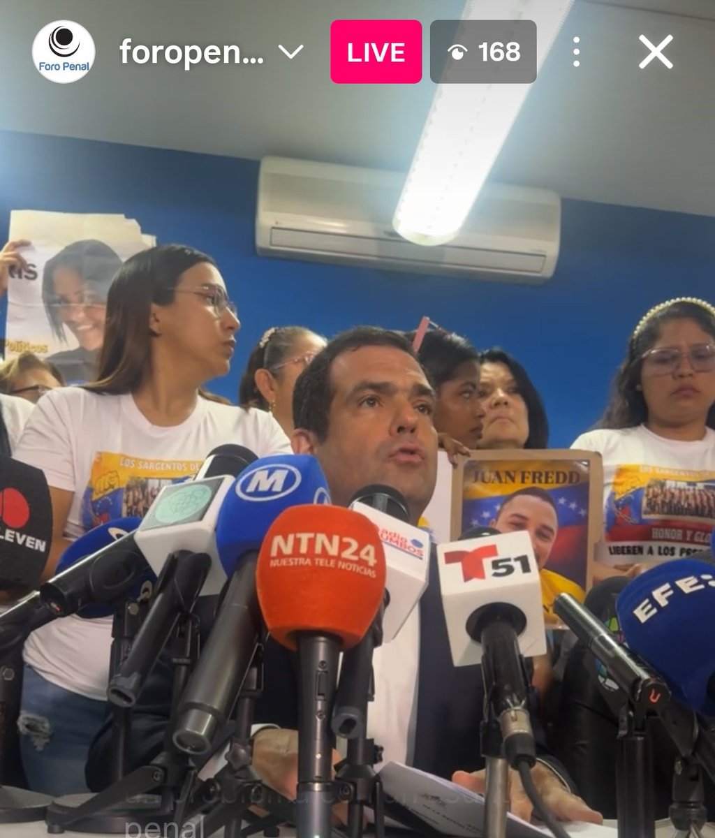 #20F AHORA EN VIVO Rueda de Prensa del Foro Penal con ocasión q la Ley de Amnistía instagram.com/foropenal/live…