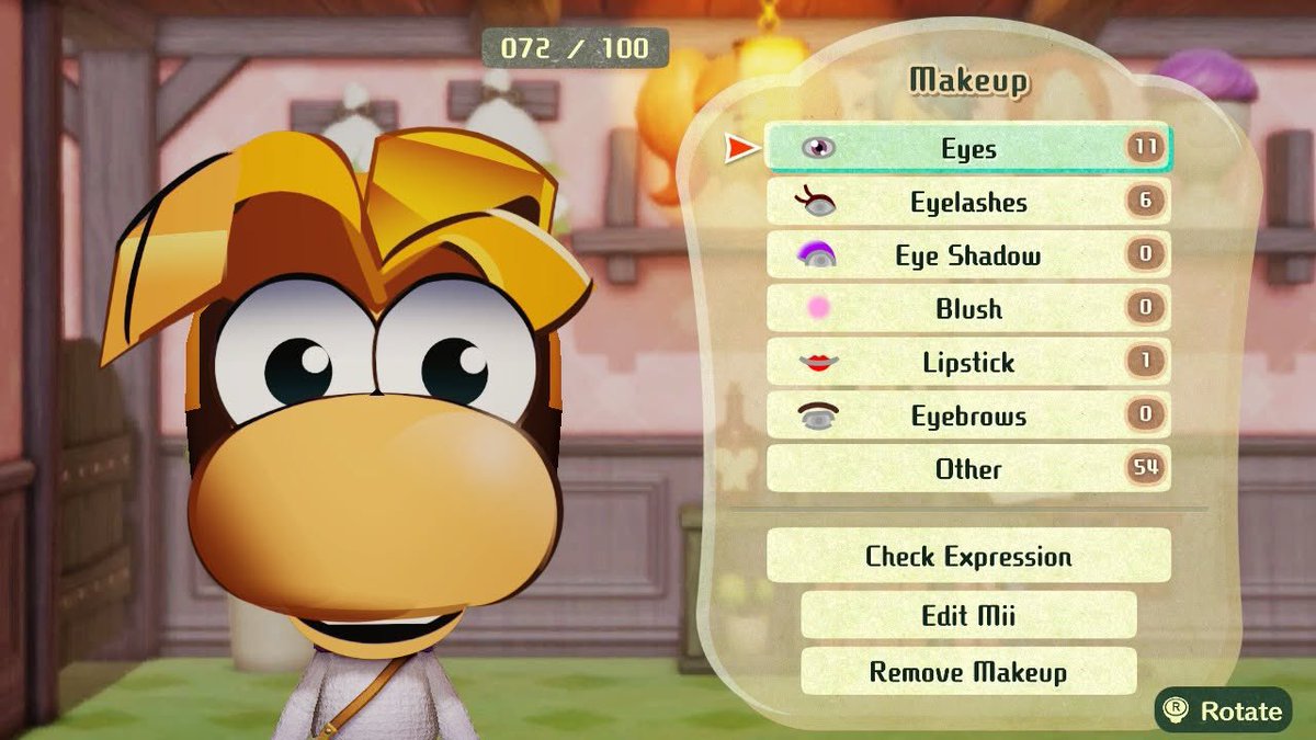 Made Rayman in Miitopia