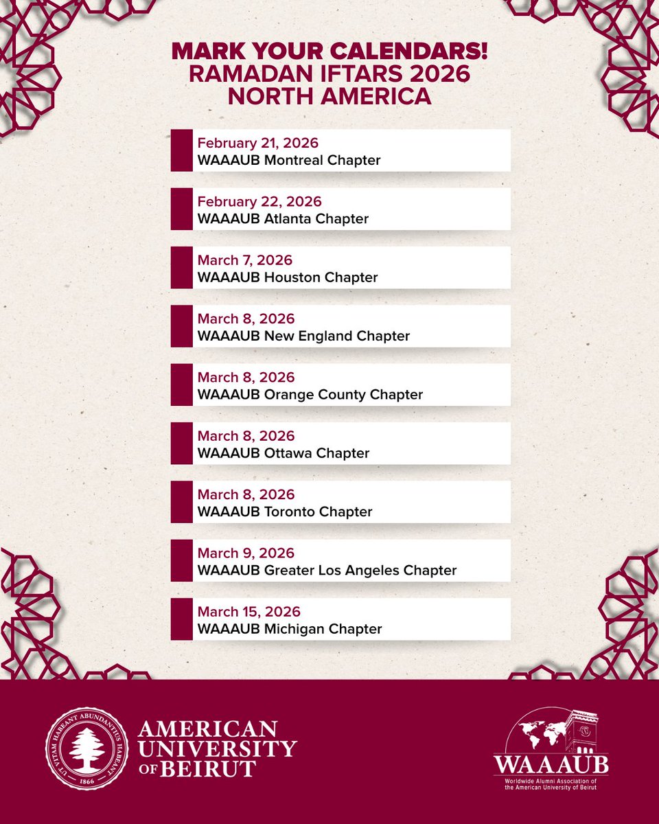 Alumni Relations Office at AUB tweet media