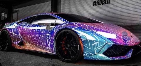 metroTM33's tweet image. Chris Brown color changing #Lambo Huracan