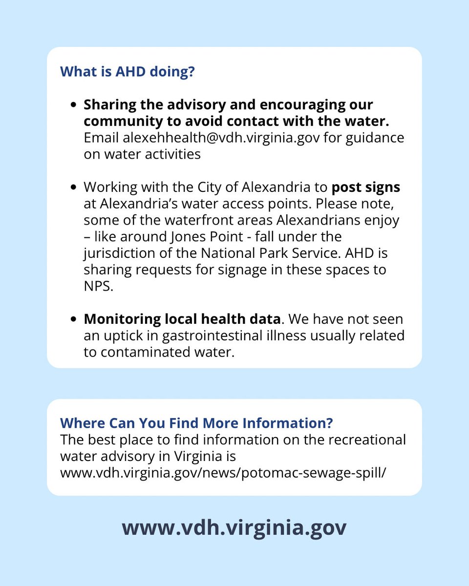 Alexandria Health Department tweet media