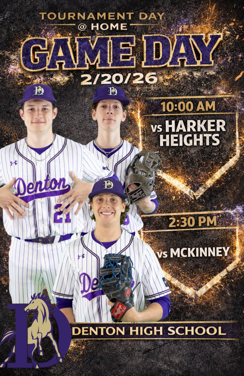 Denton High Baseball tweet media