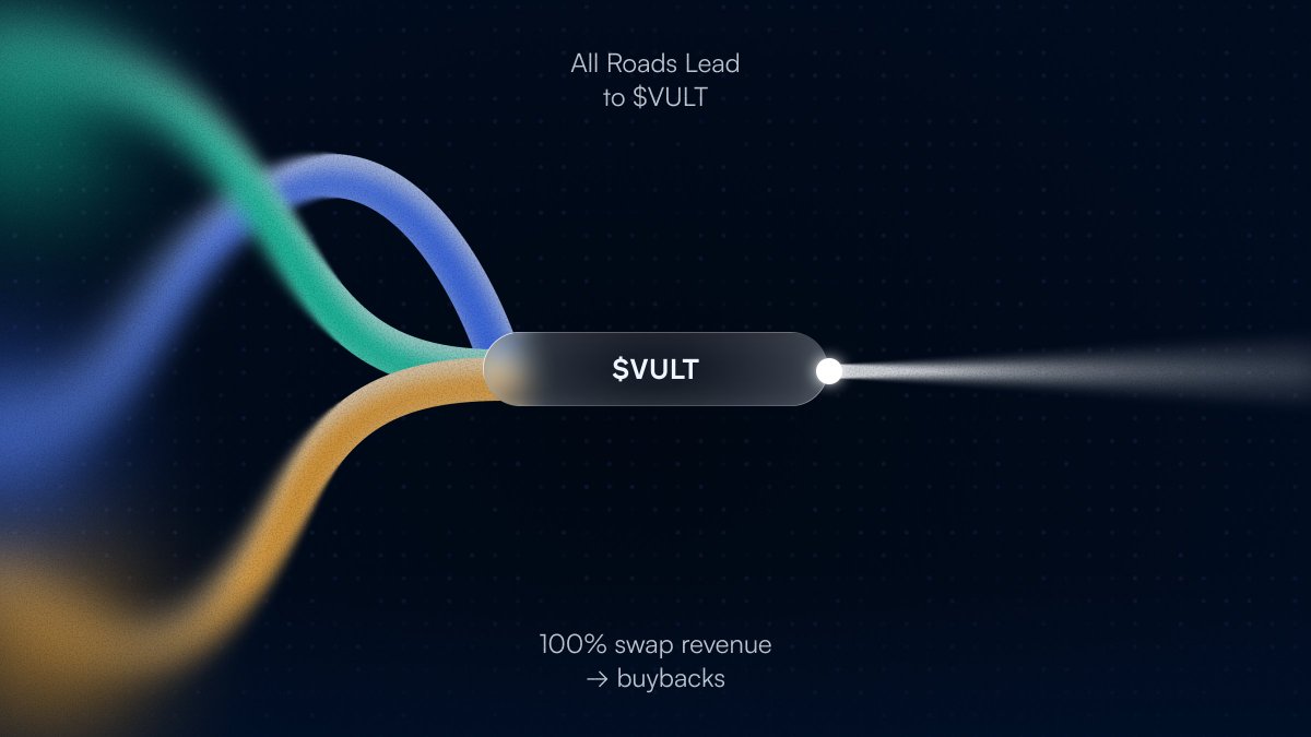 All roads lead to $VULT. 

100% of swap revenue is being used to buyback the Vultisig token. 

Holding VULT also reduces your in-app swap fees up to 100%, depending on how much you hold.

What more utility could you ask for?