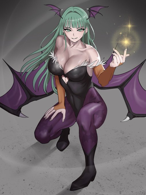 #格ゲーキャラ描こうぜ
モリガンのソウルフィスト 