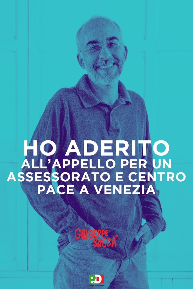 FrederickRolfe's tweet photo. ASSESSORATO E CENTRO PACE A VENEZIA 

Aderisco con convinzione all’appello per la creazione di un Assessorato e Centro Pace a Venezia. La pace è un impegno quotidiano di dialogo, educazione e solidarietà. Ci vediamo questa sera alla sala LUX di Pizza Carpenedo alle 20.45. https://t.co/C4BSw9VA9i